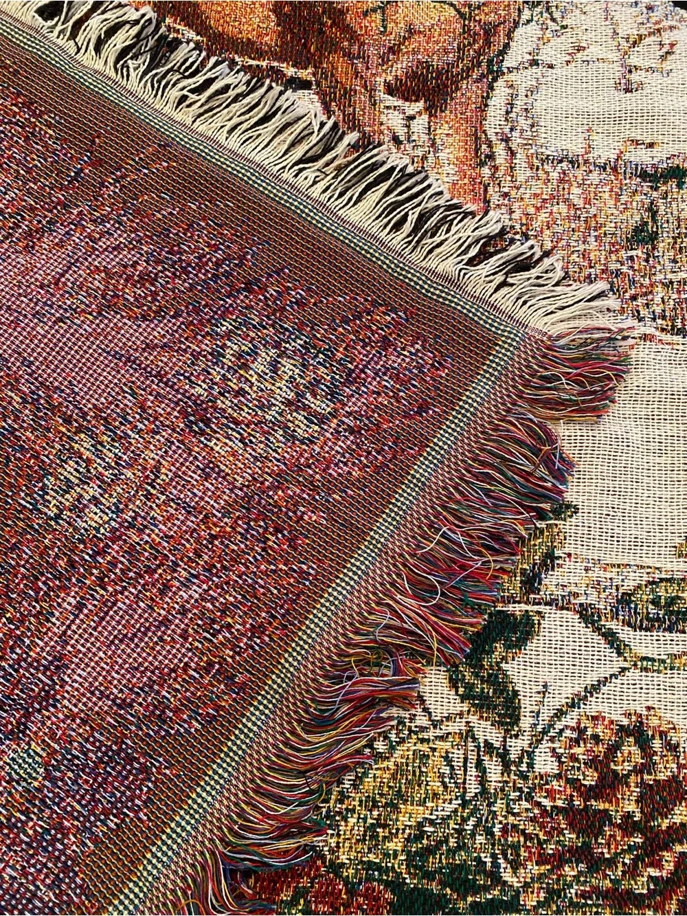 Goodwin Weavers The Edith Collection Christmas Deer Holiday Throw Blanket - Picture 4 of 6